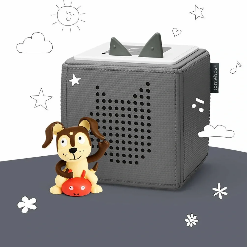 Toniebox Starter Set in Grey with Case and 6 Additional Tonies -Like New $225 - Picture 1 of 6